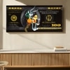Urban Street Art Money Theme Canvas Wall Painting Home Decor 22x46 Inch