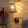 Devansh Metal Electric Wall Light in Gold Colour with Black Shade Count of 1 Light