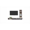 Prico Engineered Wood TV Unit in Wenge and White Finish