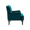 Velora Tufted Back Fabric Lounge Chair in Teal