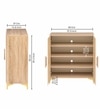 XYLO Shoe Cabinet for 16 Pairs – Modern Wooden Shoe Storage Organizer for Entryway & Bedroom
