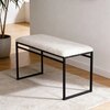 The Aarhus Metal Bench in White Finish