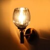 Devansh Metal Electric Wall Light in Gold Colour with Lavender Shade Count of 1 Light