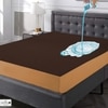 Cotton Feel Terry Fabric Waterproof Mattress Protector for King Size Mattress In Dark Brown color 78x72