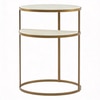 Marla Metal Side Table in Gold Colour
