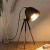 Teak Bud Desk Lamp Black