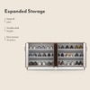 Alex 18 Pair Shoe Rack in Classic Walnut Finish