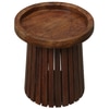Zen Solid Wood Side Table in Tubbaq Finish
