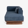 Anish Solid Wood Day Bed in Blue Colour