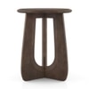 Aero Solid Wood Side Table In Danish Walnut Finish