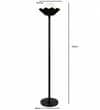 Flower Floor Lamp with Ball in Black Colour