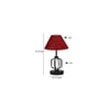 Daleyza Maroon Jute Table lamp with Iron Base