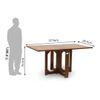 Danton 3 To 6 Folding Dining Table In Teak Finish