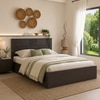 Styx Engineered Wood Queen  Size Bed With Drawer Storage (Melamine Finish)