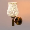 Devansh Metal Electric Wall Light in Gold Colour with Multi Shade Count of 1 Light