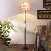 Sparrow Multi Cotton shade with Iron floor lamp