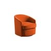 Andean Swivel Solid Wood Accentrel Chair in Orange Colour