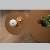 Scandinavian Cyrus Round Coffee Table Matte Black Finish