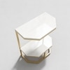 Hexa Metal Side Table in Gold Colour