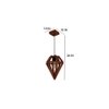 Gem Brown Solid Wood Single Hanging Light