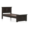 Alexandra Solid Wood Single Size Bed Without Storage (American Walnut Finish)