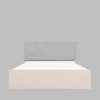 Sutra Engineered Wood Queen  Size Bed With Hydraulic Storage (Melamine Finish, White Colour)