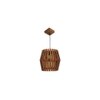 Bourbon Brown Solid Wood Single Hanging Light