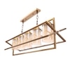 Eliante 5 Light Hanging Chandelier, Champaign Glass Shades, Mild Steel, Modern Pendant Ceiling Light
