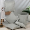 Set Of 5 Jacquard Square Cushion Covers