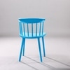 Kepler Brooks Aura Cafeteria Dining Chair in Blue Colour