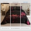 Stoa Paris 300TC UltraSatin King Size Comforter,  Lightweight, Burgundy Golden