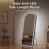 The Artment Black Halo Arch Unbreakable Floor Mirror For Home (160 X 50 CM)