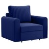 Melano Pull Out Sofa cum Bed in Navy Blue Colour
