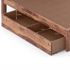 Boston Solid Wood King Size Drawer Storage Bed In Teak Finish