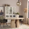 Avery Jenkins Veneer 6 Seater Dining Table in White Oak Finish