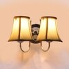 Devansh Dual Steel Metal  Wallmounted Lamp With Cotton Off-White Shade