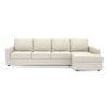 Apollo Compact Sofa (Colour : Pearl, Cushion : Soft, Back Type : Regular, Seating Capacity : Right Aligned 3 Seater + Right Aligned Chaise + Ottoman)