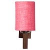 Devansh Solid Wood Electric Wall Light in Pink Colour with Pink Shade Count of 1 Light