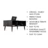 Hexa Engineered Wood Coffee Table With Storage And Open Rack In Flower Wenge