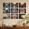 The Castle Decor Lord Krishna Radha Wall Art Set of 9