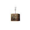 Gold checked iron ceiling lamp