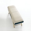 The Soho Cradle Metal Bench in White Finish