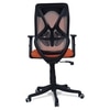 Zeeazyana Mid Back Ergonomic Chair in Orange Colour