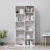 Hexa Engineered Wood Bookshelf Multipurpose Storage Rack in Frosty White Colour