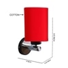Devansh Metal Electric Wall Light in Red Colour with Red Shade Count of 1 Light