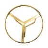 Metalsmith Metal Side Table in Gold Finish