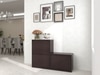 Kamiya Engineered Wood Shoe Rack In Columbian Walnut Finish