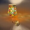 Devansh Metal Electric Wall Light in Gold Colour with Multicolor Shade Count of 1 Light