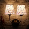 Devansh Metal Electric Wall Light in Gold Colour with Multi Shade Count of 2 Lights