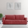 Beliss 3 Seater Pull Out Sofa cum Bed  in Pink Colour
